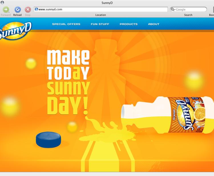 Sunny D Homepage